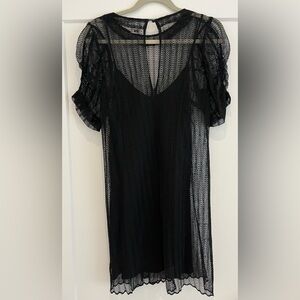 Sleek and sexy black lace dress by Wilfred Aritzia